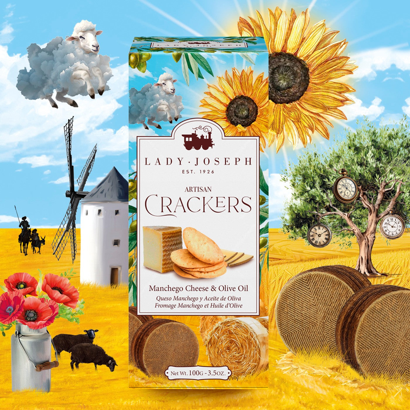 Artisan Crackers with Parmigiano Reggiano Cheese and olive oil.