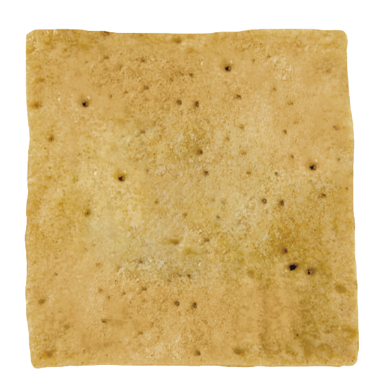 Crackers con harina de centeno y sal de Añana. Rye flour and Añana Salt Crackers.