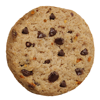 Cookies de chocolate negro y naranja de Sevilla.