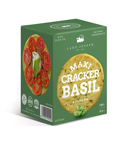 Maxi Cracker de Albahaca y aceite de oliva