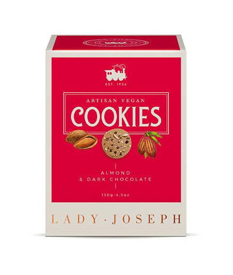 Cookies de chocolate negro y almendras.