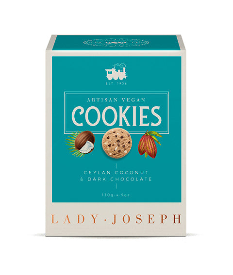 Biscuits au chocolat noir et noix de coco.