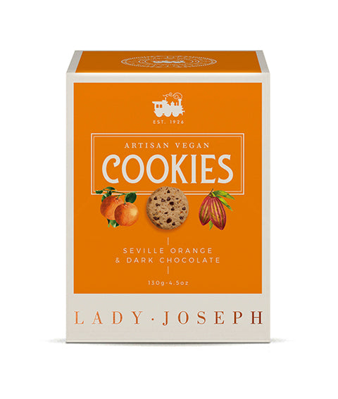 Cookies de chocolate negro y naranja de Sevilla.