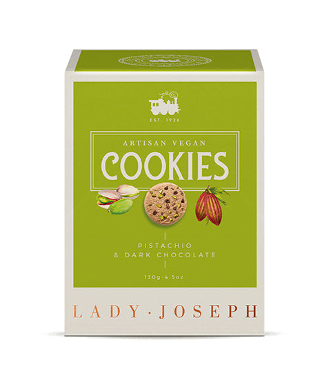 Cookies de chocolate negro y pistacho.