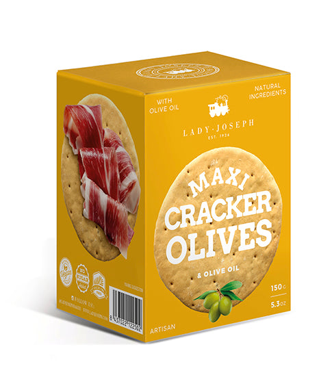 Maxi Cracker de Olivas Verdes y aceite de oliva