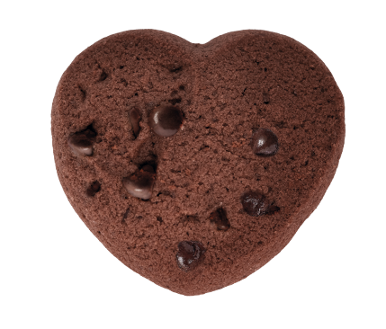 Deliciosas galletas con forma de corazón.