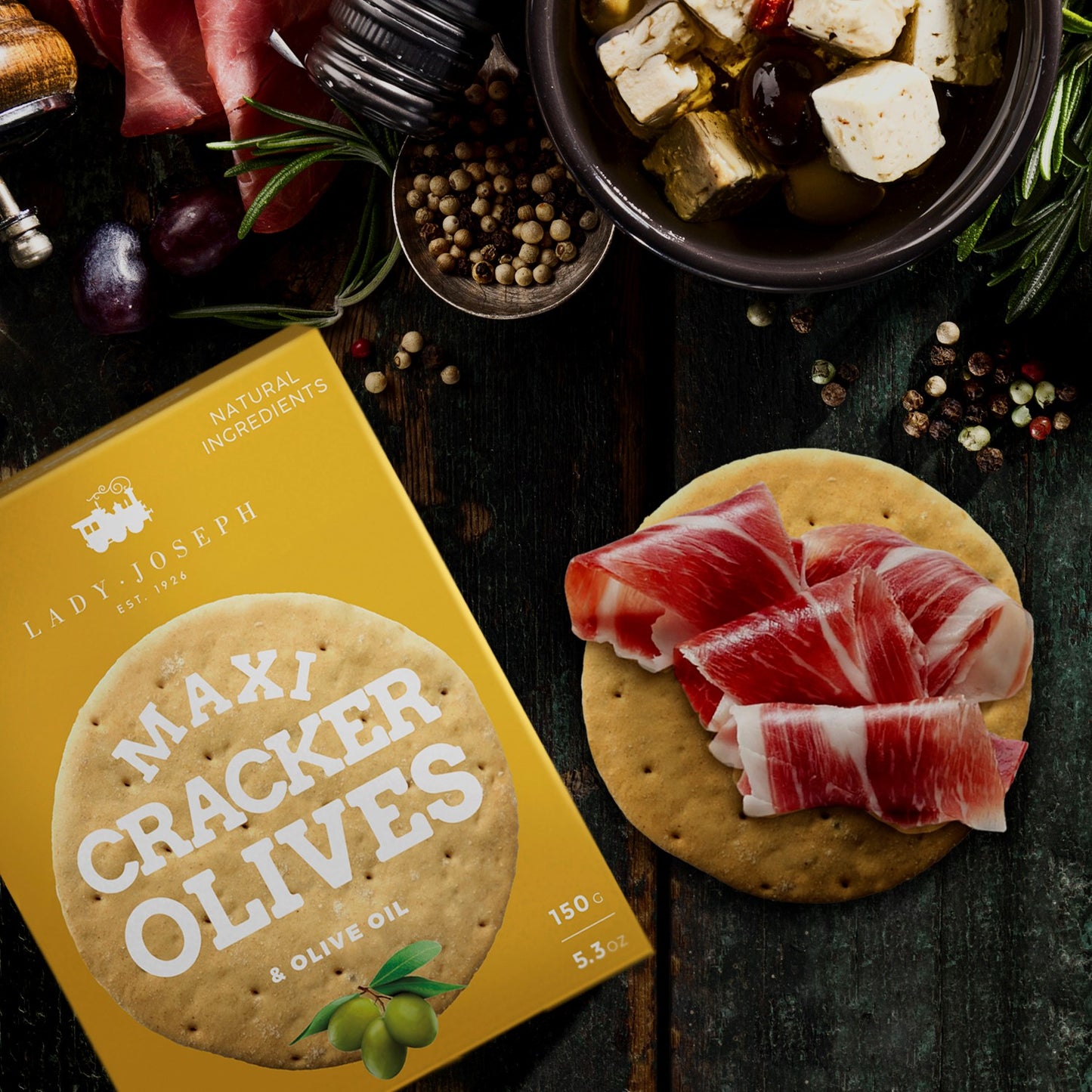 Maxi Cracker aux Olives Vertes et à l'huile d'olive