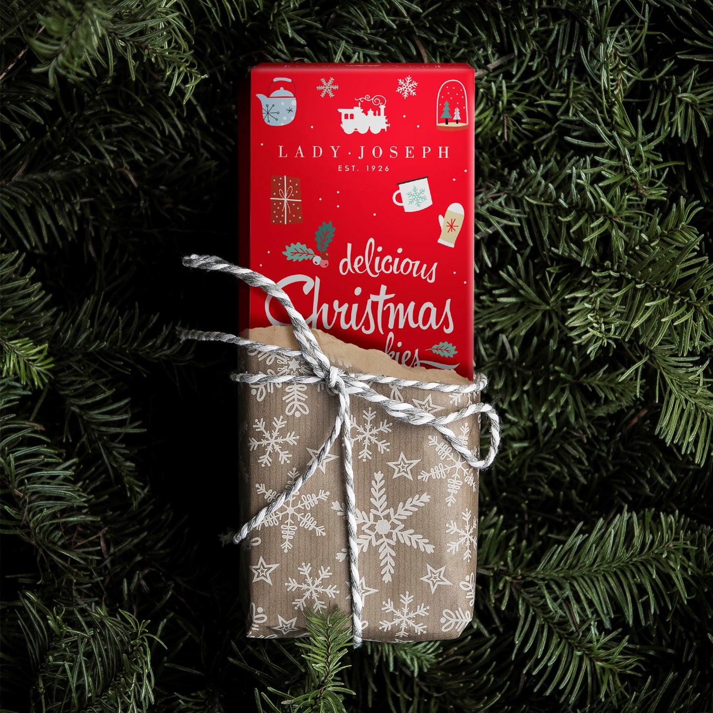 Galletas de chocolate de navidad.